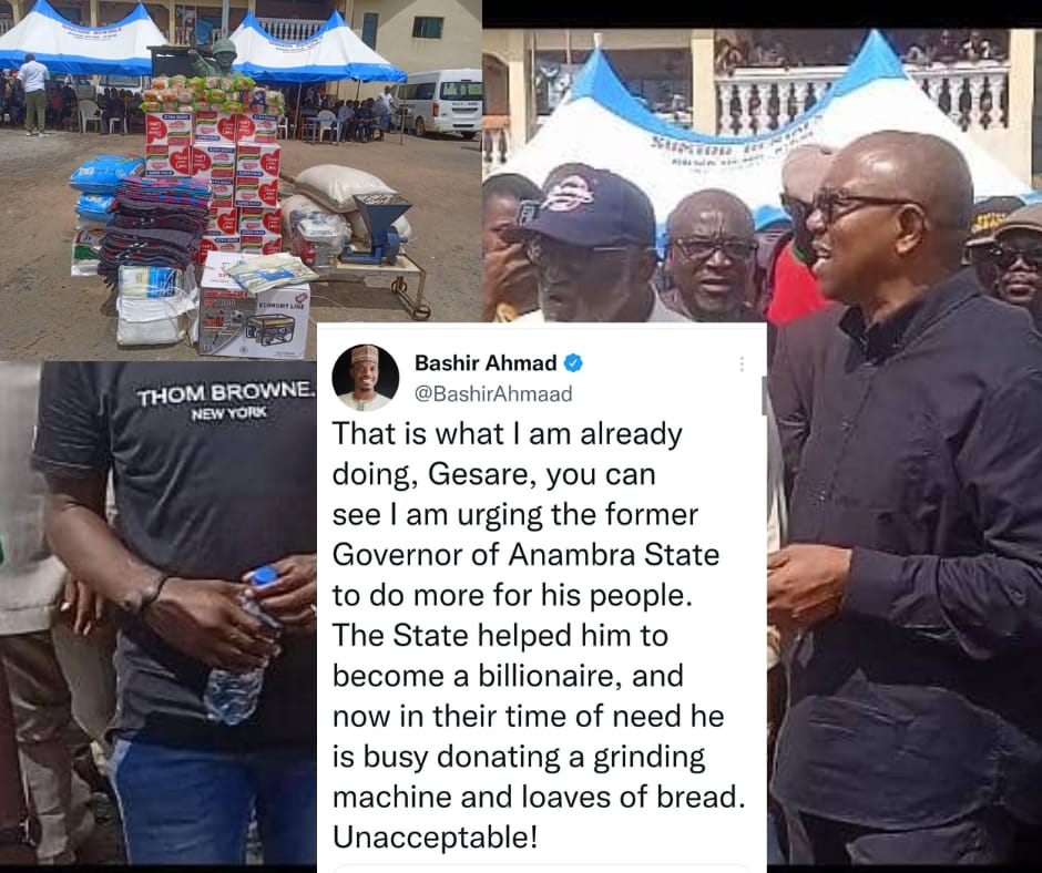 Peter Obi’s Donation To Anambra Flood Victims Is Unacceptable – Buhari’s Aide