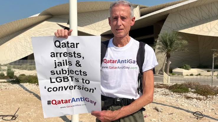 Gay rights campaigner, Peter Tatchell ”arrested'” in Qatar while staging ‘first ever LGBT protest