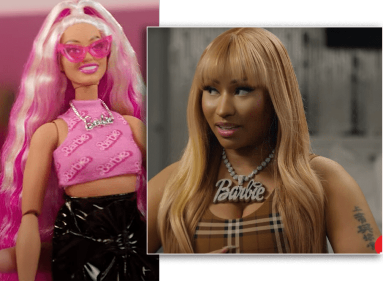 Nicki Minaj Faces Backlash For Using ‘White’ Barbie Doll To Depict Herself