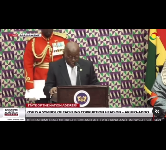 Ghana: Akufo-Addo’s ADC collapses in parliament as he reads the State of the Nation address (video)