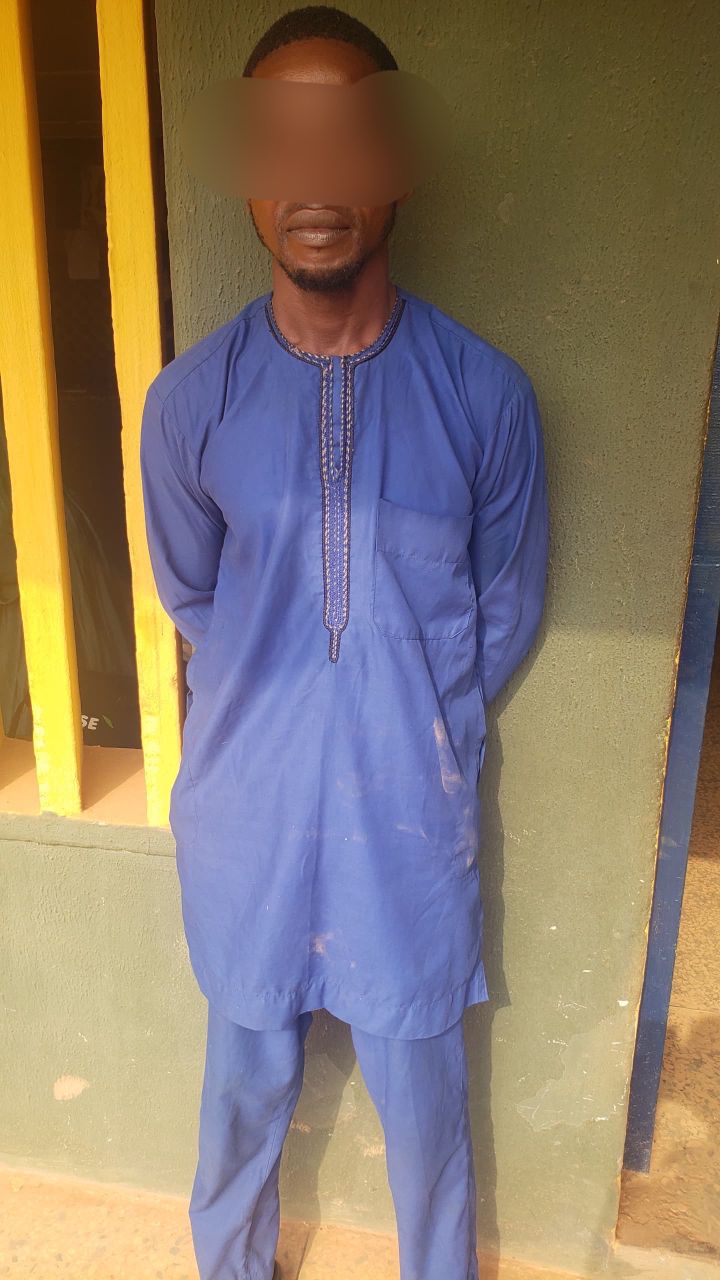 A man in Ogun was detained for allegedly defiling his daughter, who is four years old.